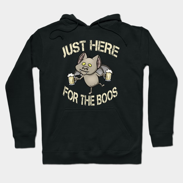 I’m Just Here For The Boos Bat Halloween Costume Gift Hoodie by FrontalLobe